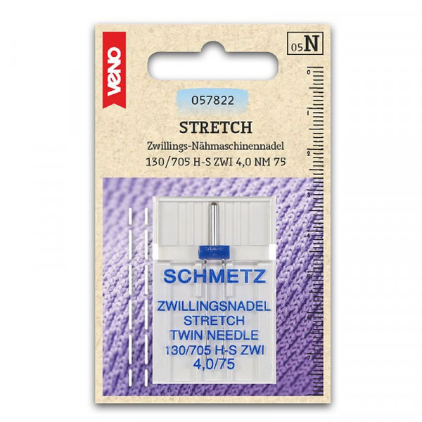 Nähmaschinen-Zwillingsnadel Stretch 4.0/75