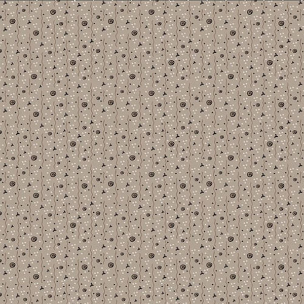 Bomuld "Fun in the forest" snail shell grey