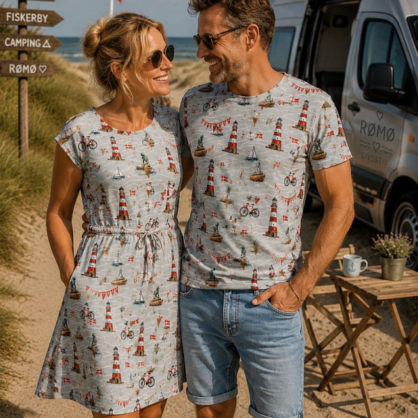 Bomuldsjersey "Ferie i Danmark"