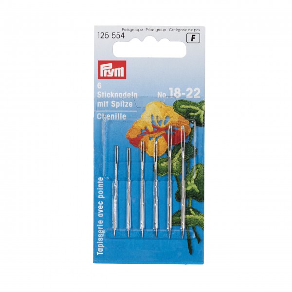 Broderinåle spids fra Prym No. 18 - 22
