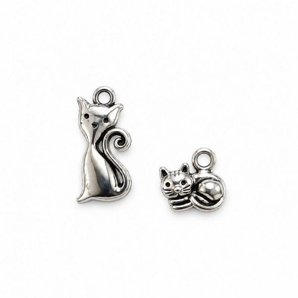 Charm kollektion "Kitty" sølv