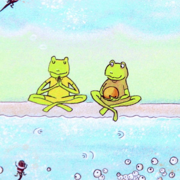 BIO-Bomuldsjersey "Froschliebe" by susalabim