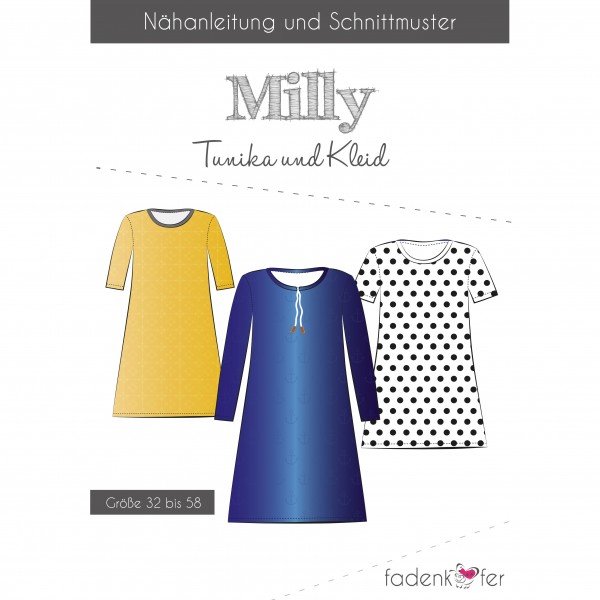 Papierschnittmuster "Milly" Damen Gr. 32 - 58