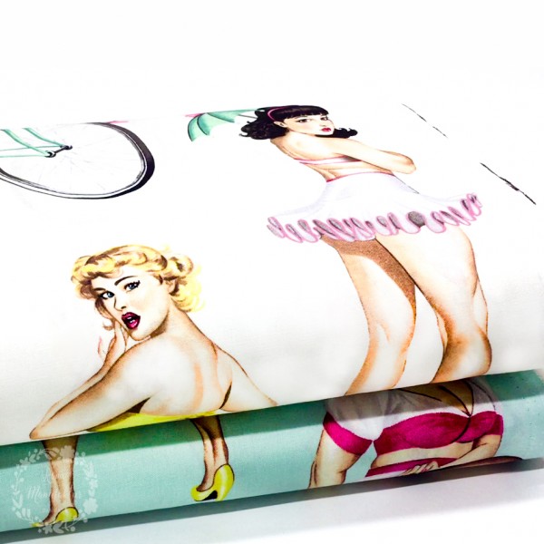 Bomuld kollektion "Nicoles Prints II - PinUp"...