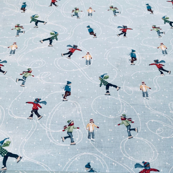 Bomuld "Christmas Village 2" fra studioE fabrics