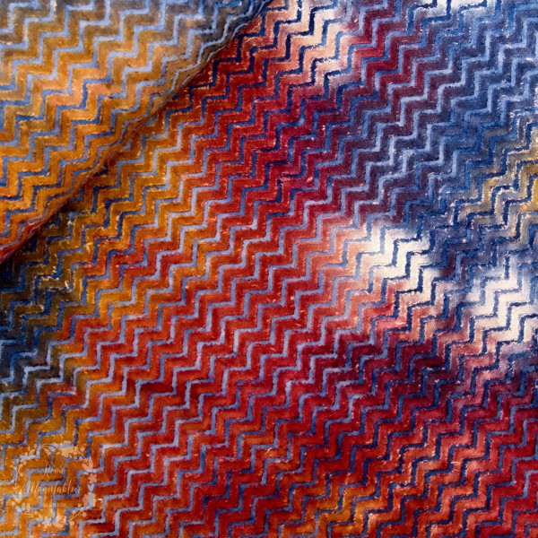 Jersey med viscose "Zig-Zag"