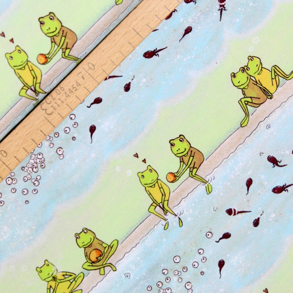 BIO-Bomuldsjersey "Froschliebe" by susalabim