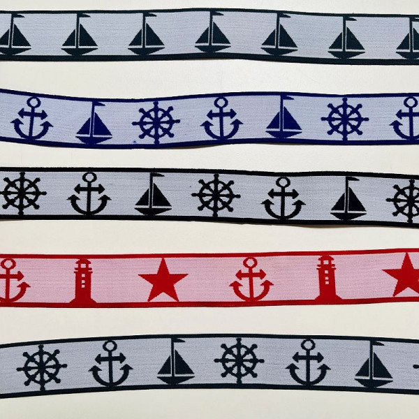 40mm Elastikband Kollektion"Maritim"