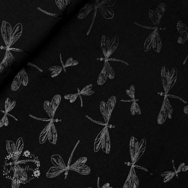 Jersey med glitter "Guldsmed" sort