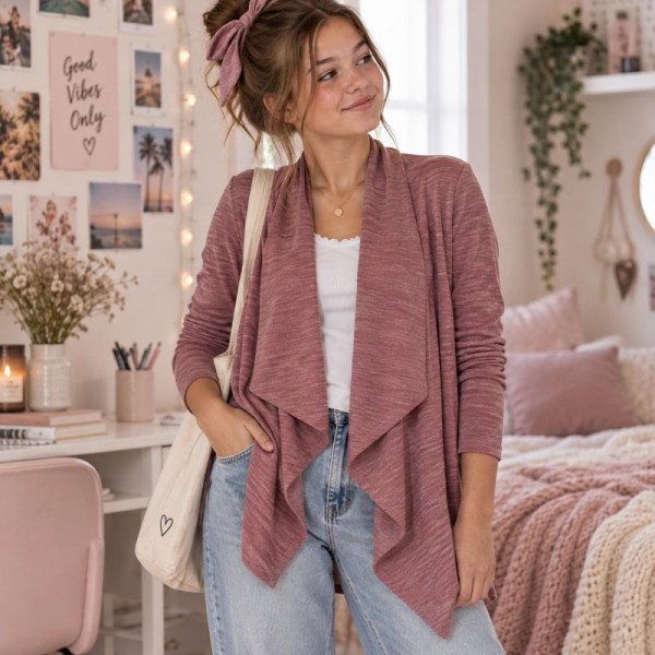 Merino-Strick pink von Light & Lush