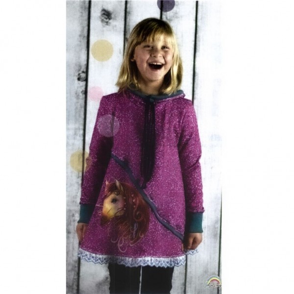 60 cm French Terry Panel kollektion "Windsong Pony" by From Heart to Needle