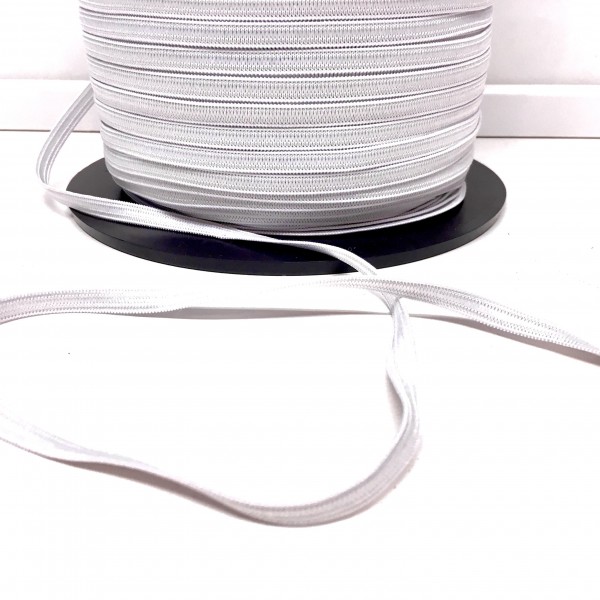 Sport elastic hvid 6mm