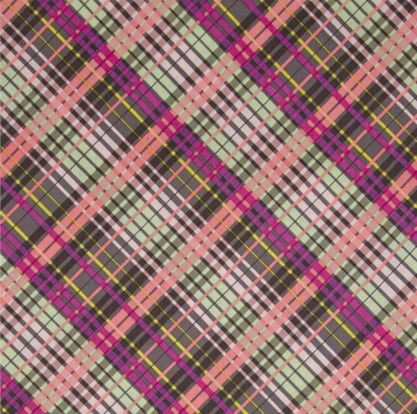 Bomuld "My Gray or the Highway" Colorful Plaid