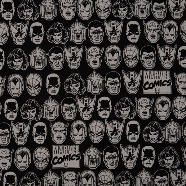 Bomuld kollektion "Marvel Comics III - character heads"