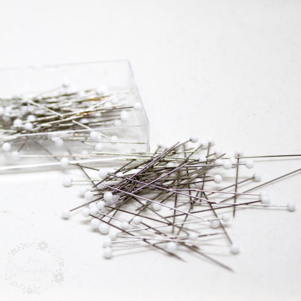 Glashovednåle hvid 0,5 x 35 (10g)