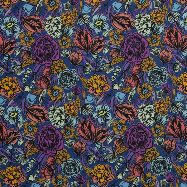 Dekostof "Happy Collection - blomster"...