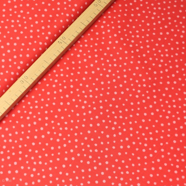 Bomuld “Junge Linie“ rød konfetti