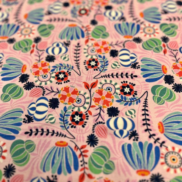 1 m Bomuldsjersey "Lots of fun"