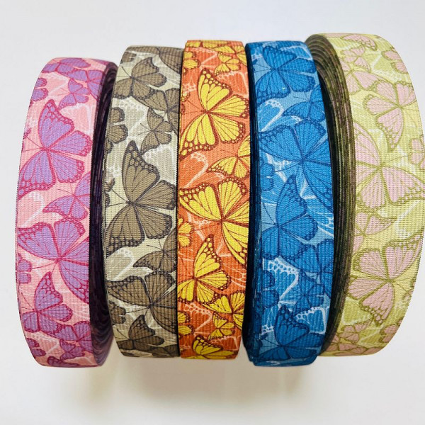 30mm Elastikband kollektion "Schmetterling"
