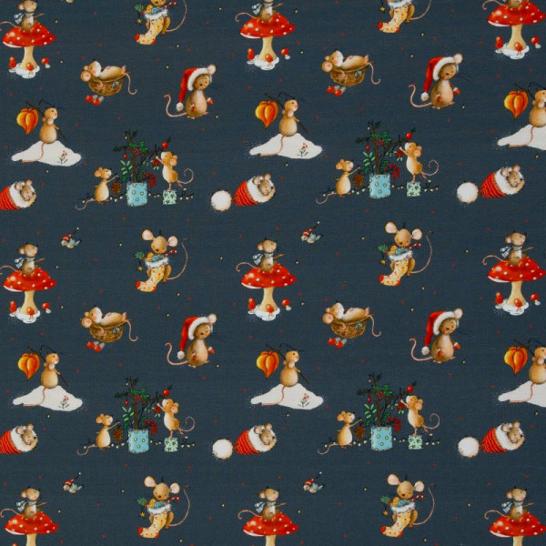 Bomuldsjersey “Lathi“ Julemus