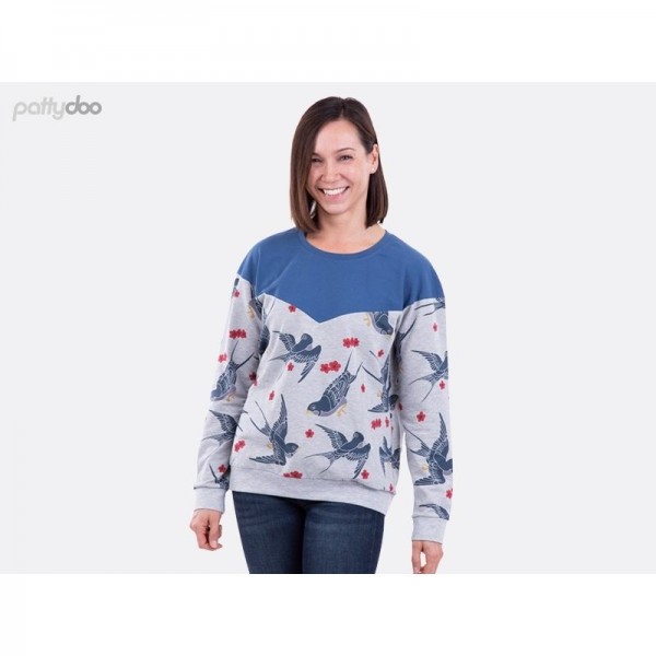 Snitmønster Dame-Pullover "Zoey" str 32 - 54 by pattydoo