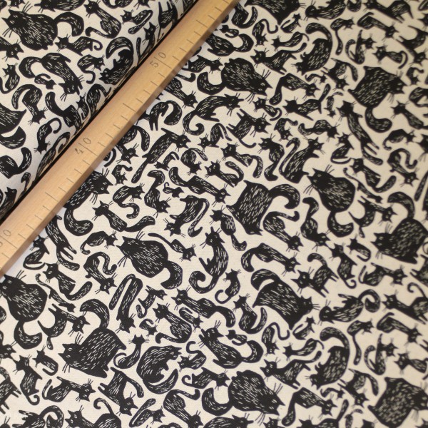 Canvas fra KOKKA “Tréfle - Cats Black & White“