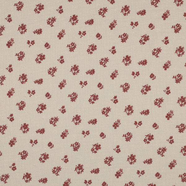 Double Gauze "Dobby Flower" peach