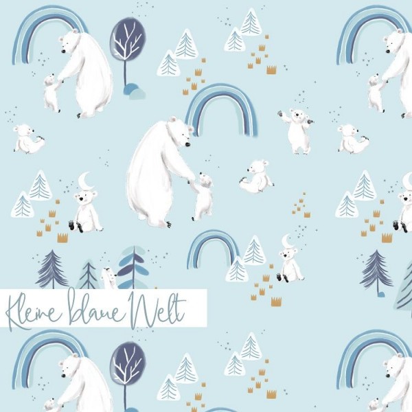 BIO-Jersey "Kleine blaue Welt" by Tante Gisi