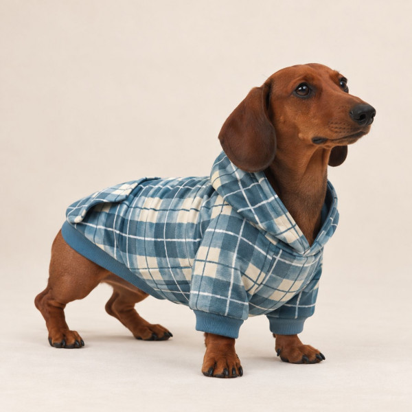 Papirmønster til hunde-hoodie str. 3XS - 6XL