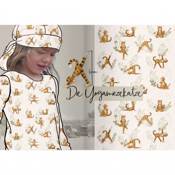 BIO-French Terry "Yogamiezekatze" by Tante Gisi