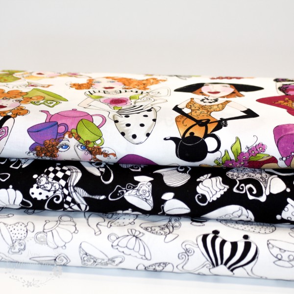 Bomuld “Ladies Tea“ potte hvid by Loralie