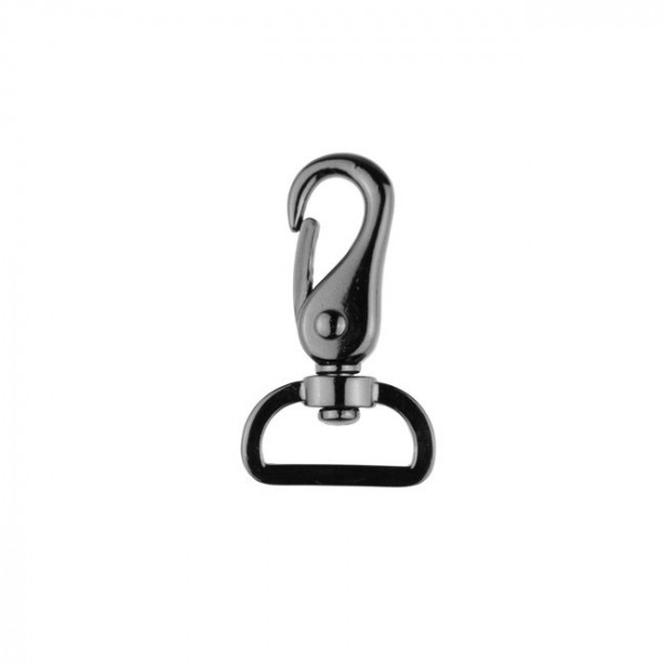 Karabinerhaken 25mm anthrazit