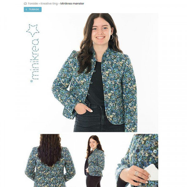 Papirmønster 72575 "Quiltet Jakke" fra minikrea...