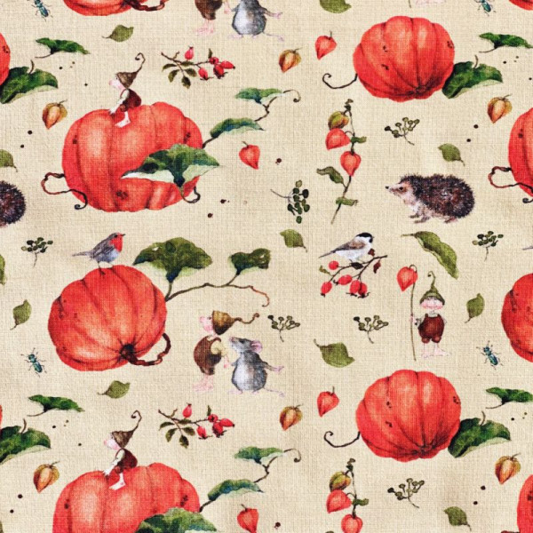 Bomuld "Pumpkin Gnomes"