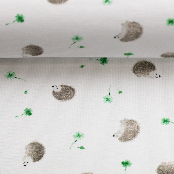 Bomuldsjersey "Little Spring" hedgehog