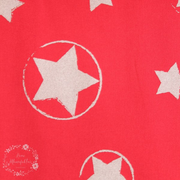 Nano-Softshell rød med stjerner
