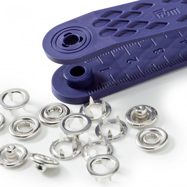 20 Jersey-Druckknöpfe, silber, Ø 10mm von Prym