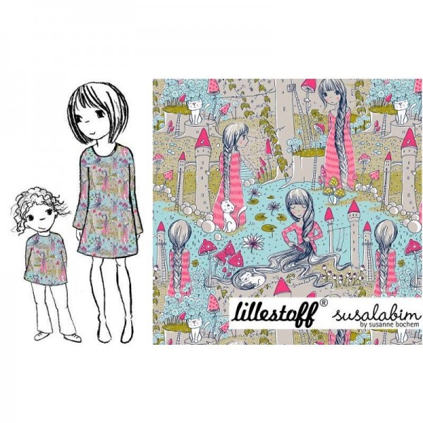 BIO-Bomuldsjersey "Rapunzel" by Susalabim (nyt design)