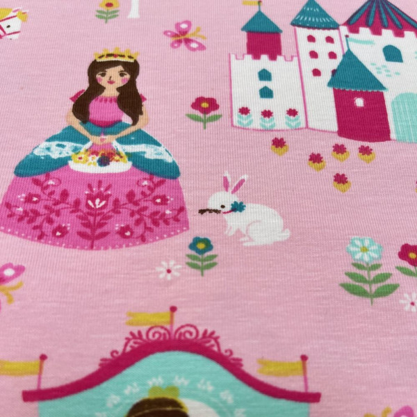 1 m Baumwolljersey "Meine kleine Prinzessin"