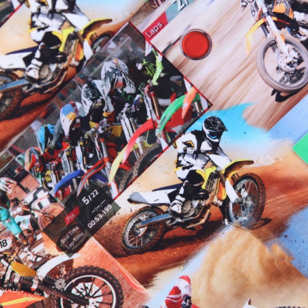 Bomuldsjersey "Motorcross"