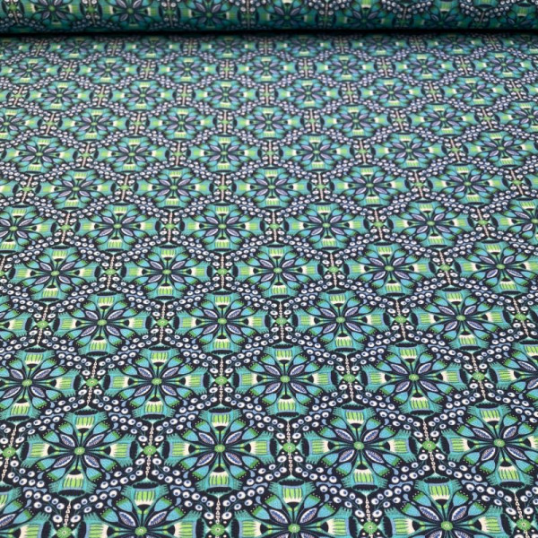 Bomuldsjersey "Harvest Blossum" by jolijou