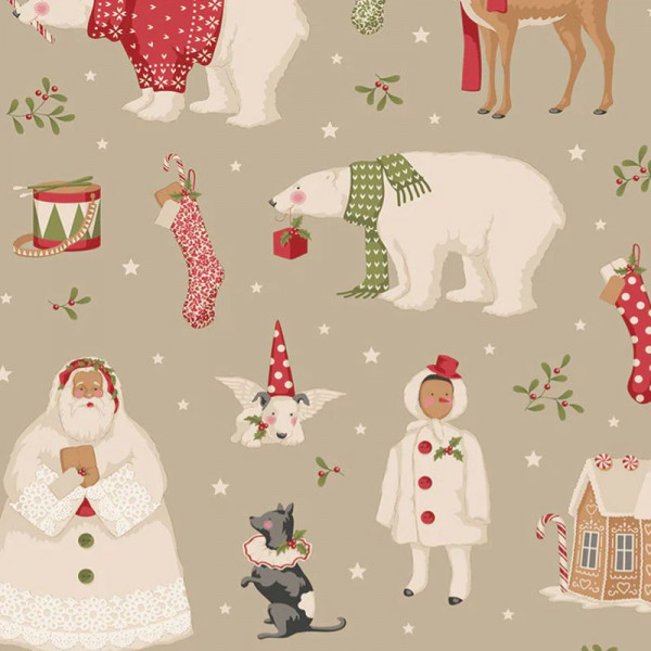 Bomuld "Winterfriends Clay" Tilda's Merry...