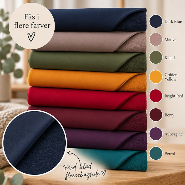 Softshell med fleece – flere farver