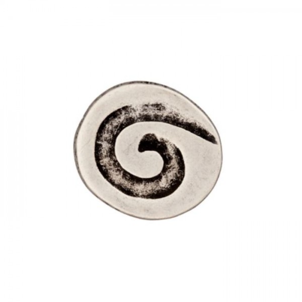 34 mm Metal-Øsken-Knap "Swirl"