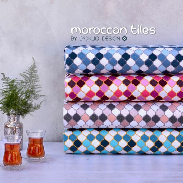 Bomuldsjersey kollektion "Moroccan Tiles" by...