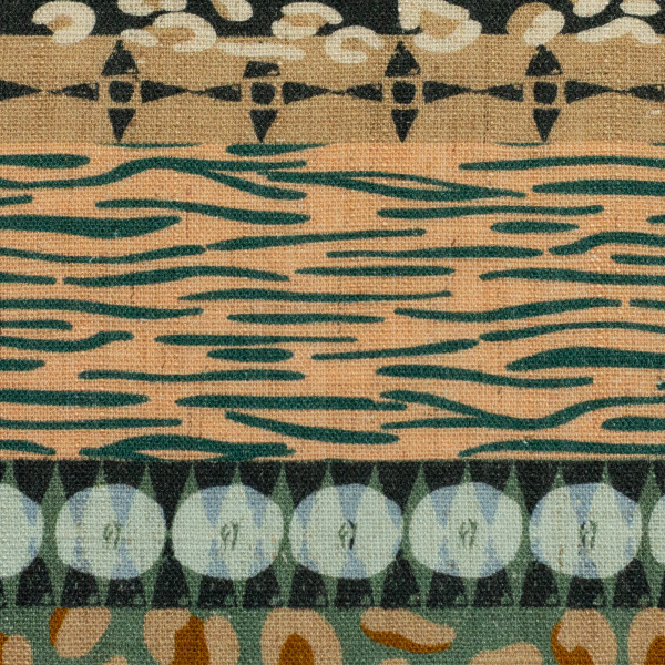 Blanding af viscose og hør "Wild stripes" soft