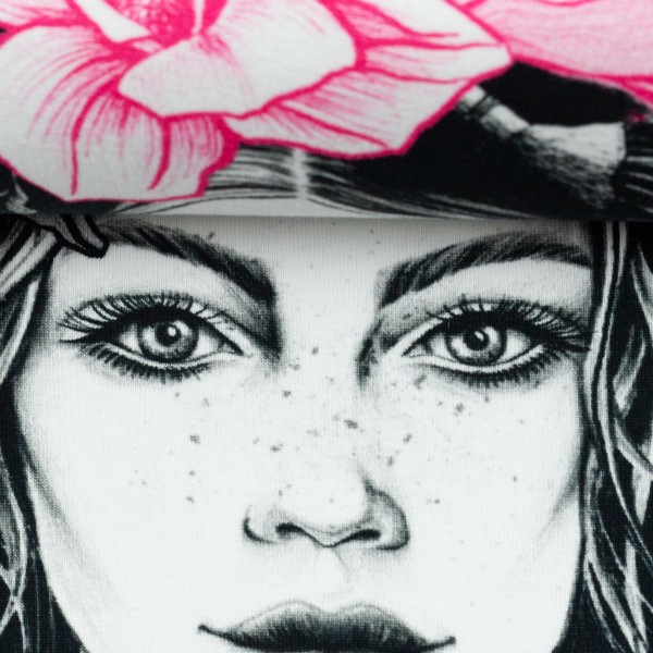 75cm French Terry-Panel kollektion "Miss Magnolia" by Thorsten Berger