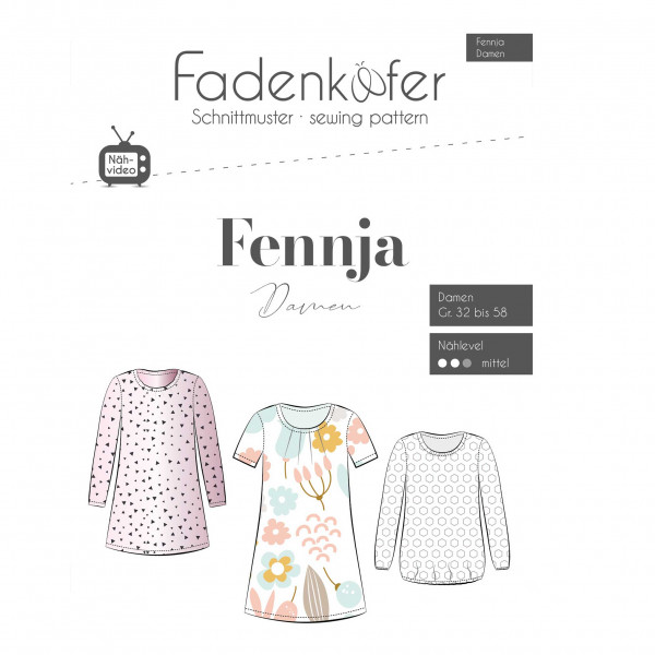 Papierschnittmuster "Fennja" Damen Gr. 32 - 58