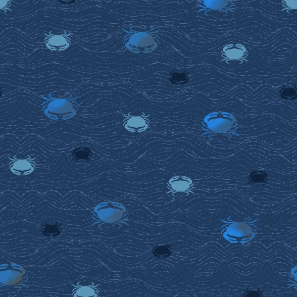 Bomuld "Follow the Wave" 067