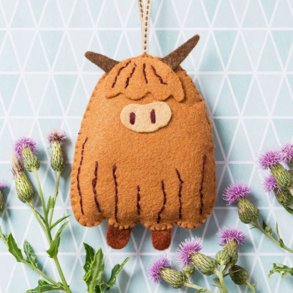 Craftkit "Highland Cow" fra Corinne Lapierre